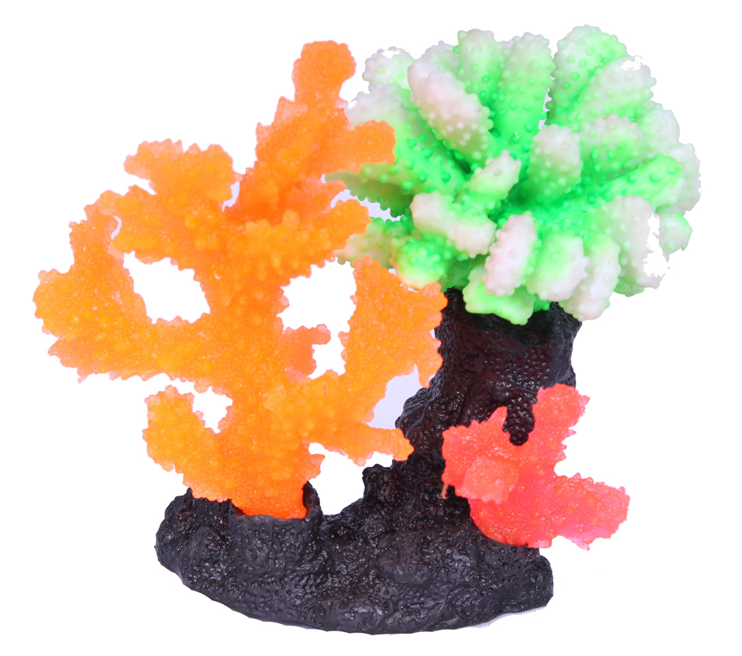 COLOURFUL RUBBER CORAL GLOW IN THE DARK