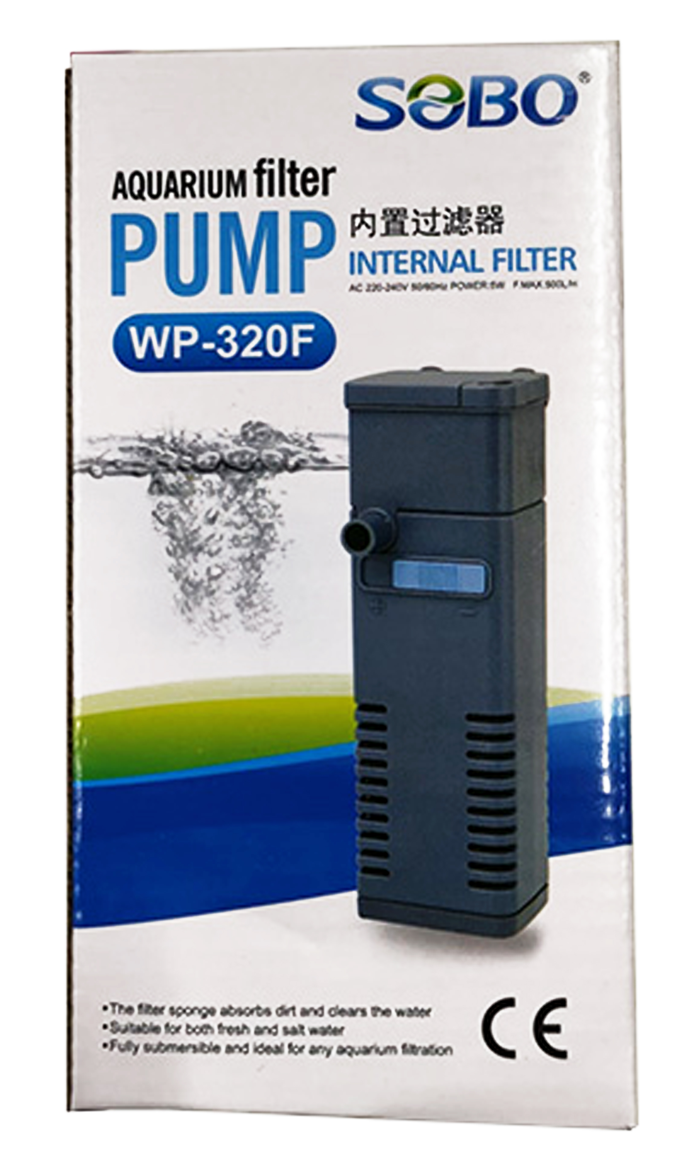 INTERNAL FILTER – WP 320F- 5W - 500L/H