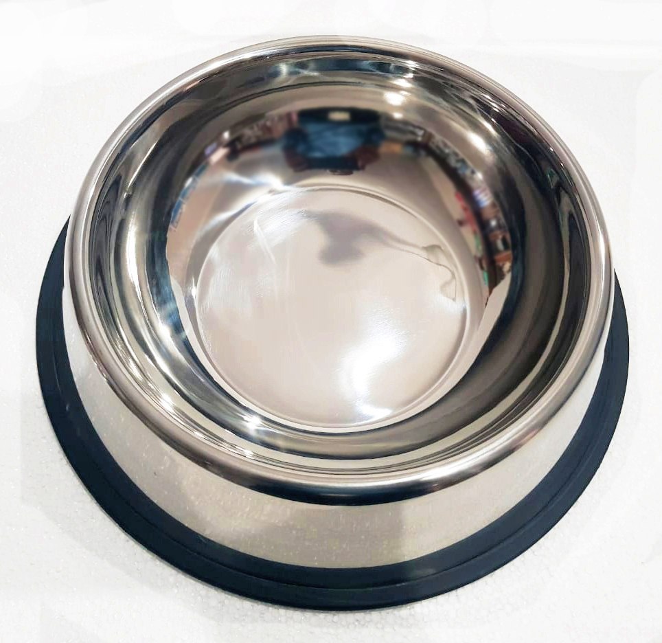 STAINLESS STEEL DOG BOWL - 21 CM