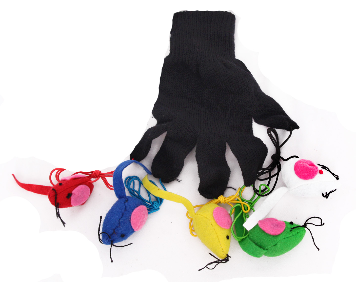 MICE ON CAT GLOVE